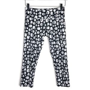 Onzie Skull Print Low Rise Capris Leggings S/M